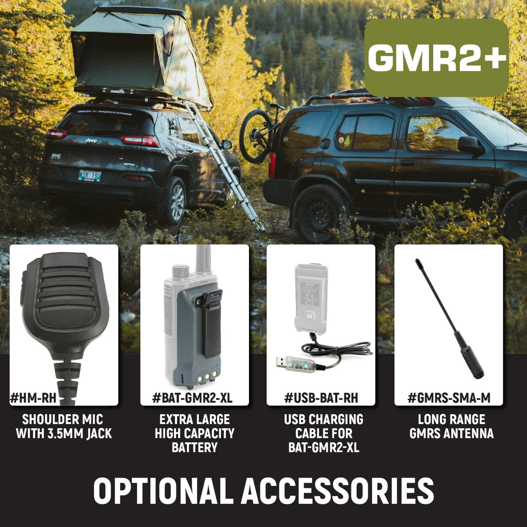 GMRS and FRS Handheld Radio - Model GMR2-PLUS - CLEARANCE