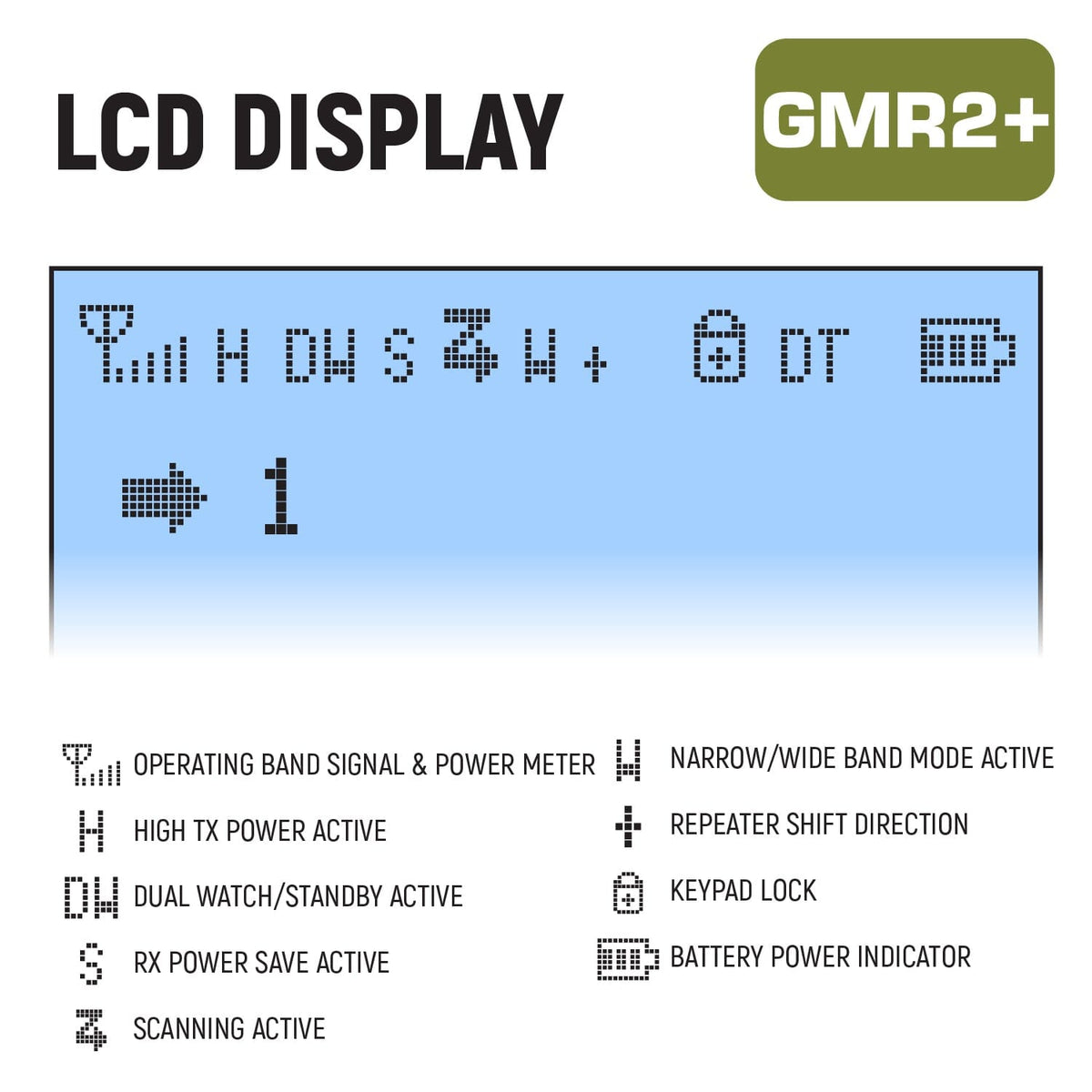 GMRS and FRS Handheld Radio - Model GMR2-PLUS - CLEARANCE