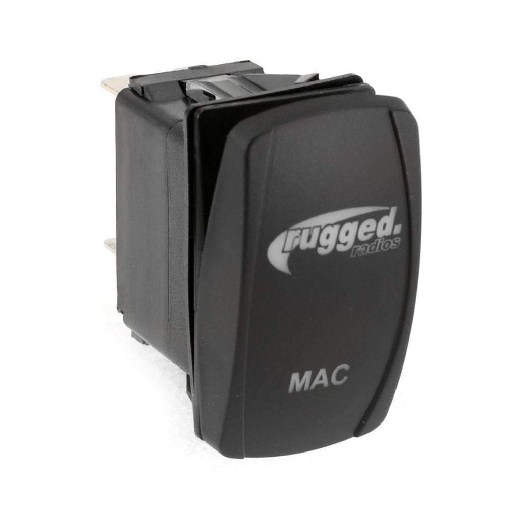 Waterproof Rocker Switch with Blue Backlight - CLEARANCE