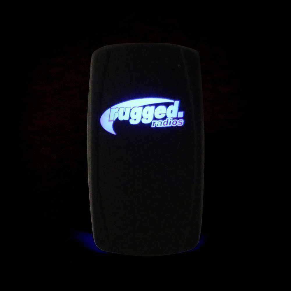 Waterproof Rocker Switch with Blue Backlight - CLEARANCE