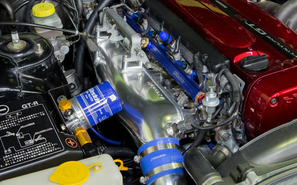 GReddy Oil Cooler Filter Block Adapter Type-I - Remote Filter ( & Optional Bypass Tube )