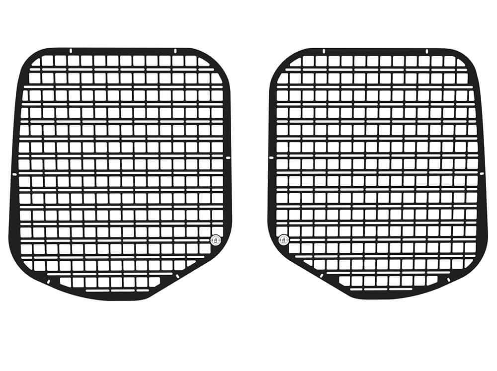 Sprinter rear door window molle panels