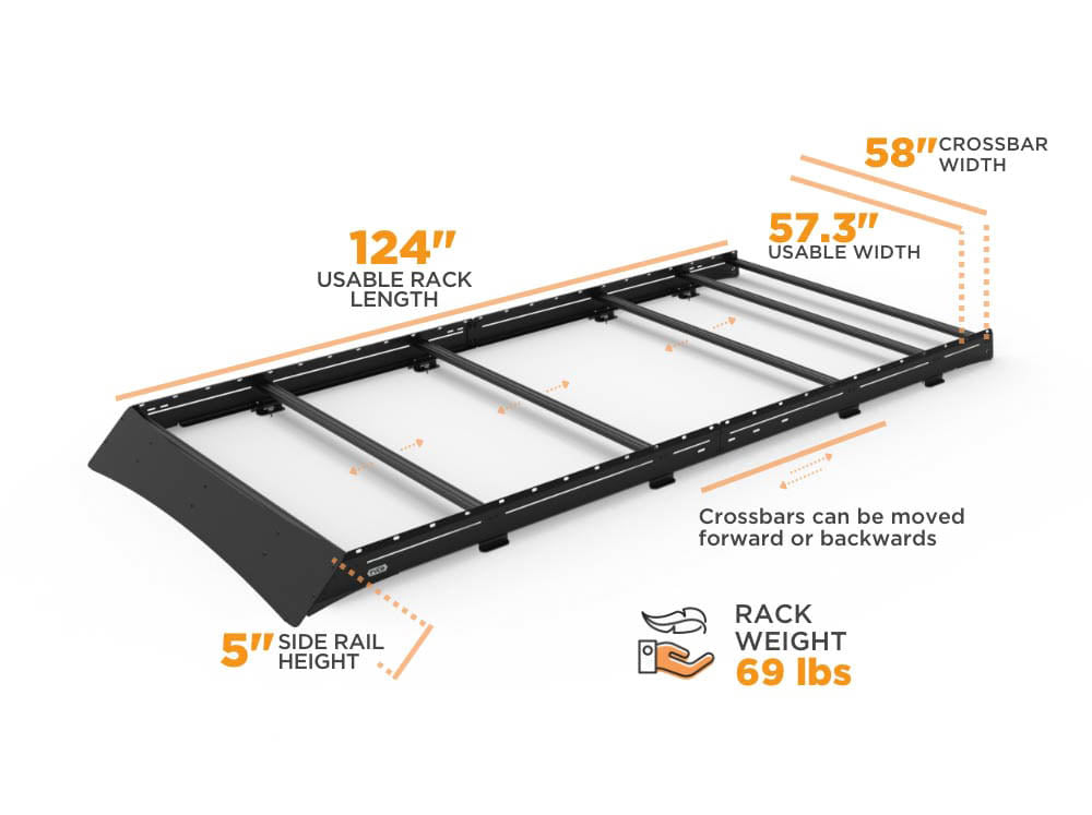 Transit Van Low Pro Roof Rack | 148" Mid Roof