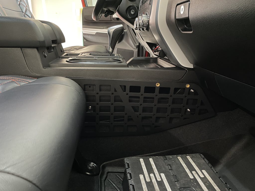 2014-2021 2nd Gen Tundra Center Console Molle Storage Panel Organizer