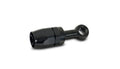 Vibrant -8AN Banjo Hose End Fitting for use with M10 or 3/8in Banjo Bolt - Aluminum Black