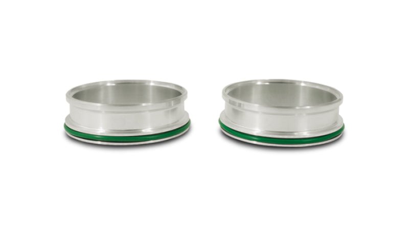 Vibrant HD Aluminum Weld Ferrules w/ O-Rings for 2in OD Tubing - Sold in Pairs