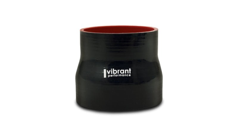 Vibrant Silicone Reducer Coupler 2.25in ID x 2.375in ID x 3.00in Long - Black